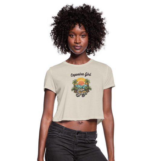 Capoeira Vintage Women's Cropped T-Shirt Palm Springs - dust