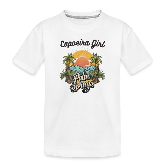 Capoeira Girl Kid’s Premium Organic T-Shirt - white