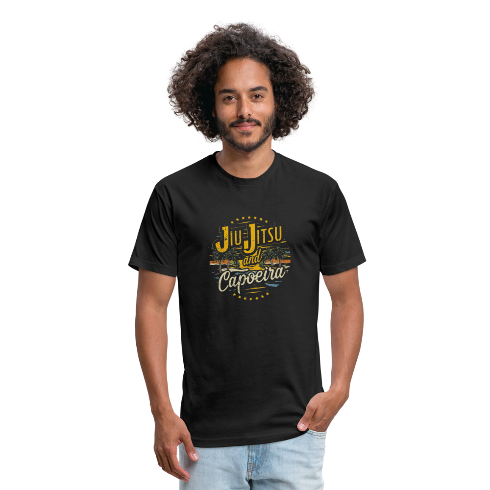 Jiu Jitsu and Capoeira Fitted Cotton/Poly T-Shirt by Next Level - black