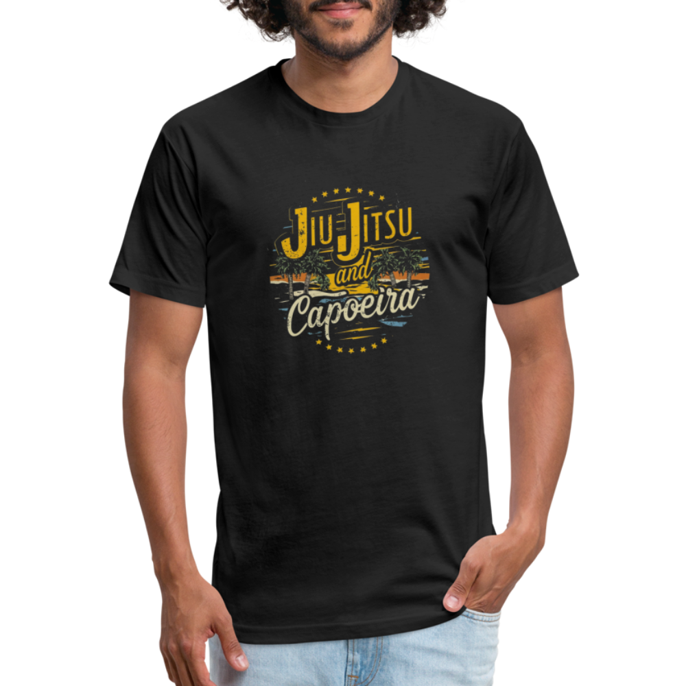Jiu Jitsu and Capoeira Fitted Cotton/Poly T-Shirt by Next Level - black