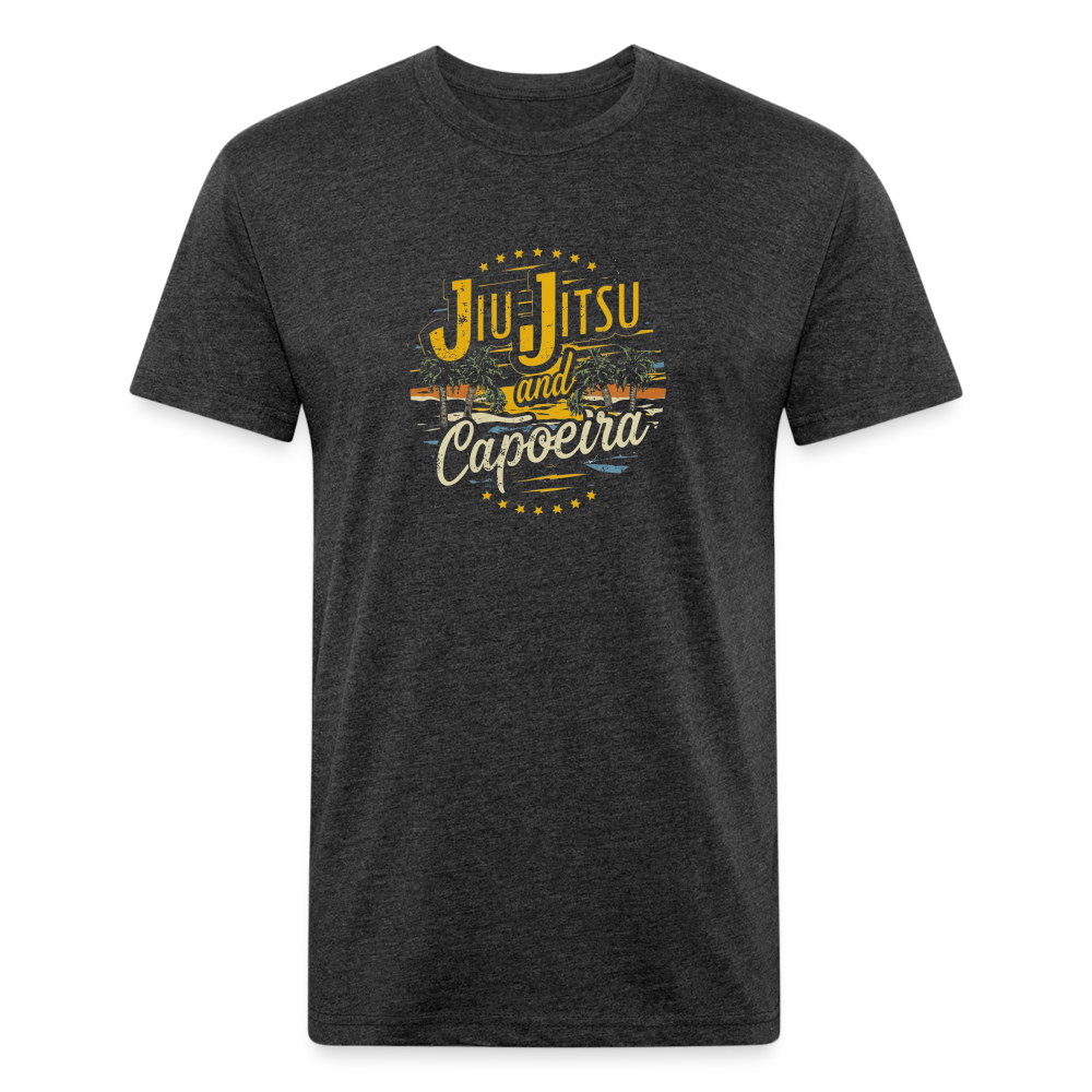 Jiu Jitsu and Capoeira Fitted Cotton/Poly T-Shirt by Next Level - heather black