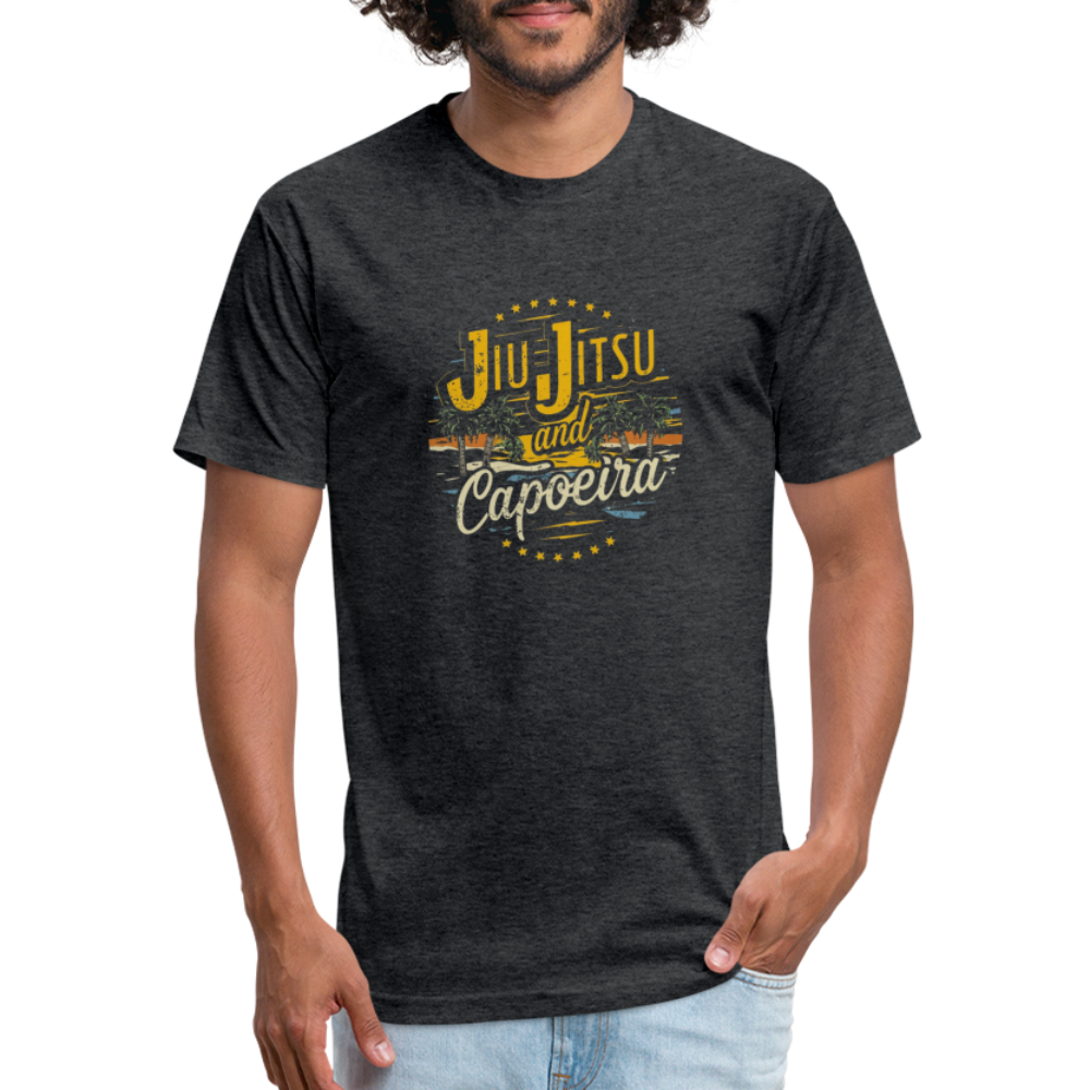 Jiu Jitsu and Capoeira Fitted Cotton/Poly T-Shirt by Next Level - heather black