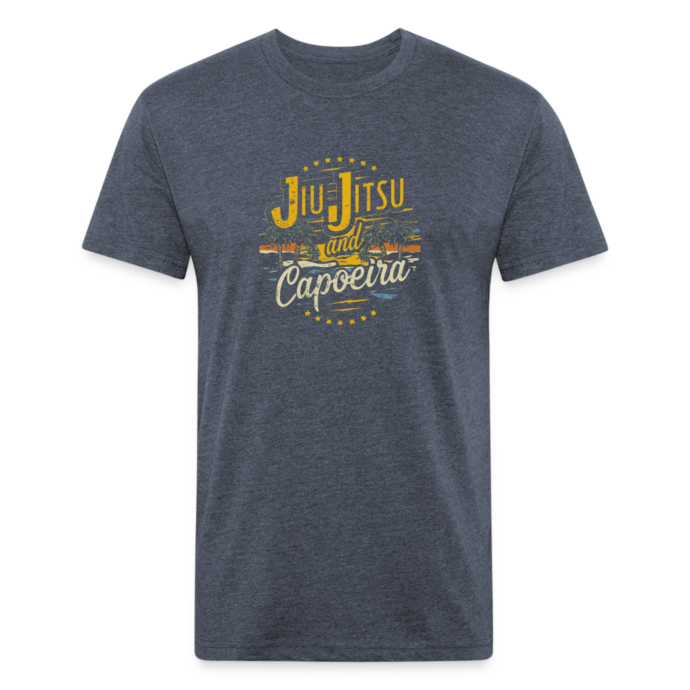 Jiu Jitsu and Capoeira Fitted Cotton/Poly T-Shirt by Next Level - heather navy