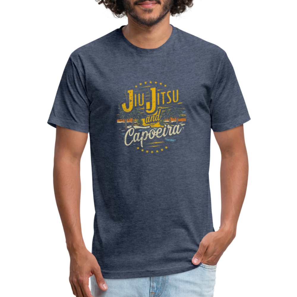 Jiu Jitsu and Capoeira Fitted Cotton/Poly T-Shirt by Next Level - heather navy