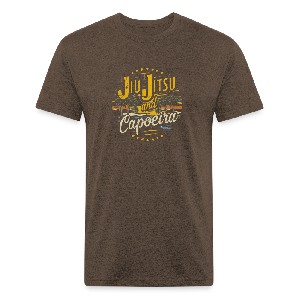 Jiu Jitsu and Capoeira Fitted Cotton/Poly T-Shirt by Next Level - heather espresso