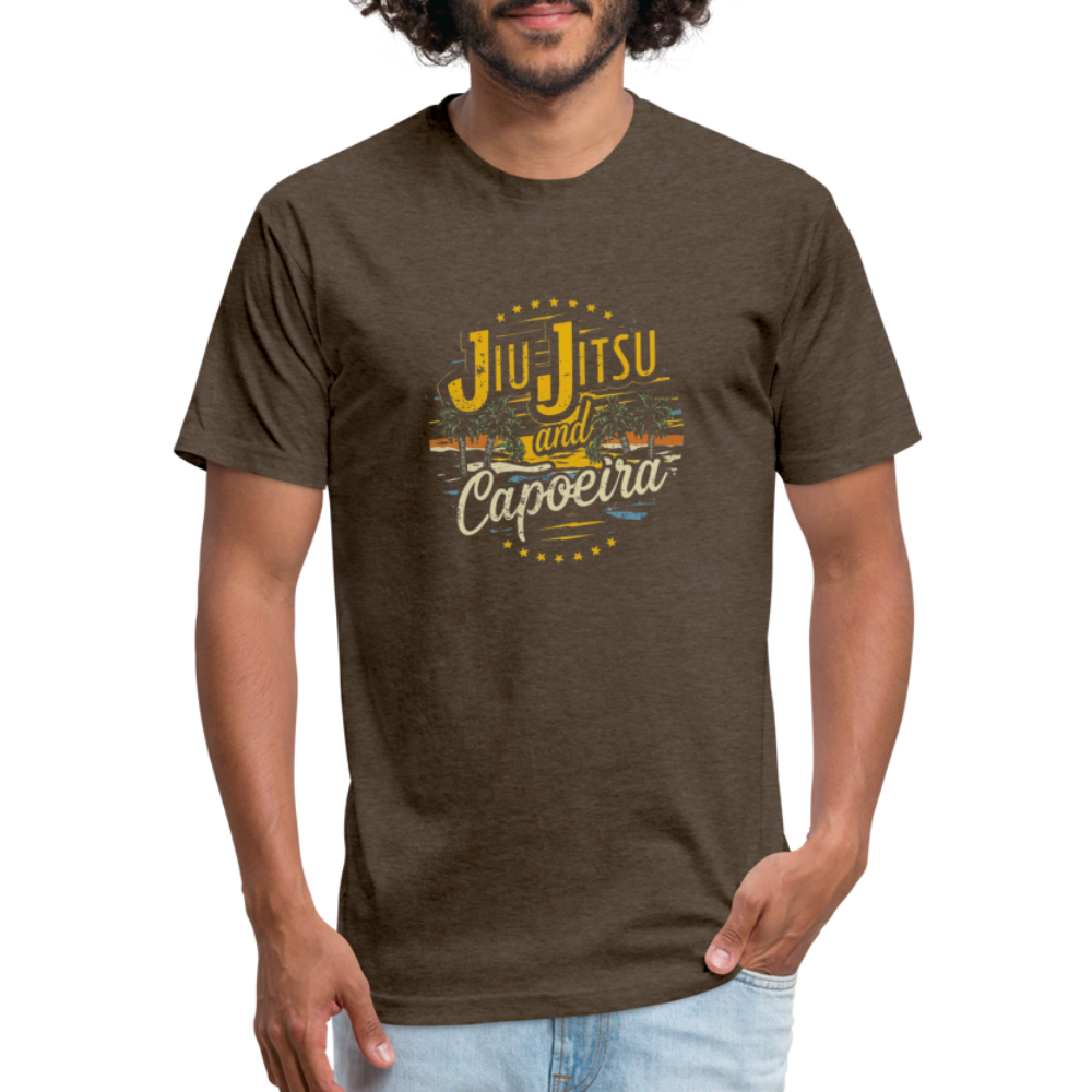 Jiu Jitsu and Capoeira Fitted Cotton/Poly T-Shirt by Next Level - heather espresso