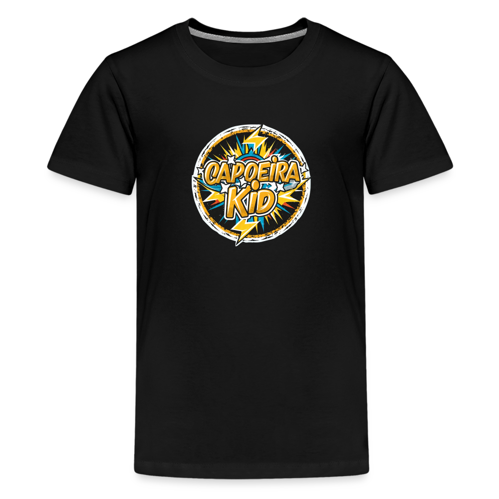 Capoeira Super Hero Kids' Premium T-Shirt - black