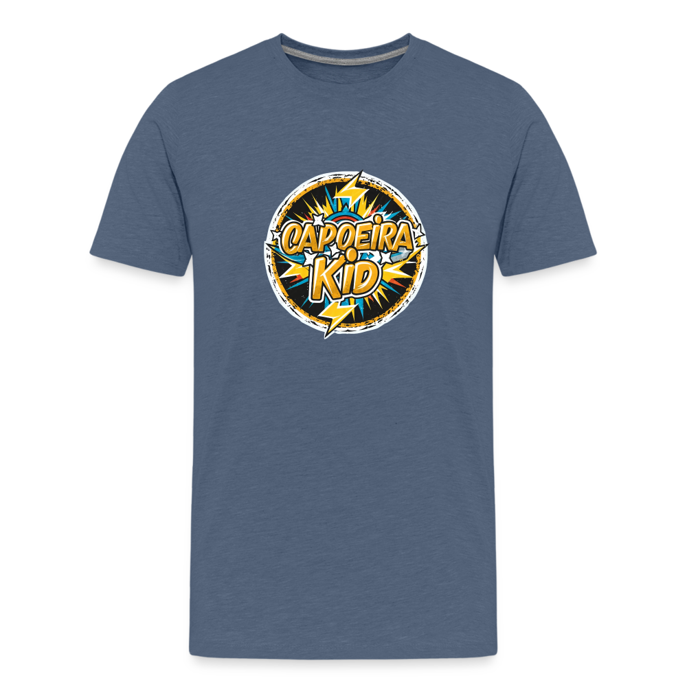 Capoeira Super Hero Kids' Premium T-Shirt - heather blue