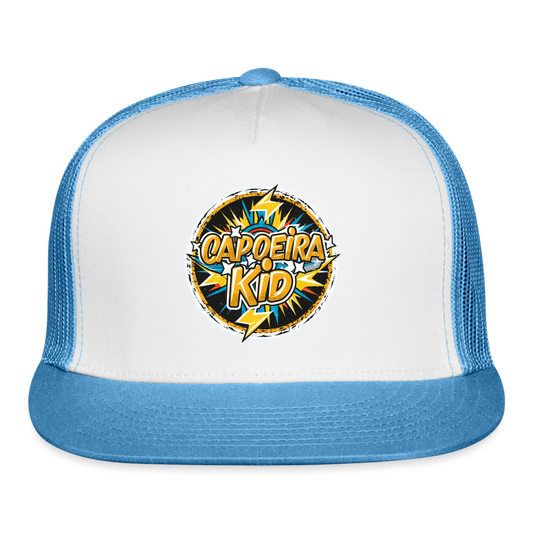 Capoeira Kid Trucker Cap - white/blue