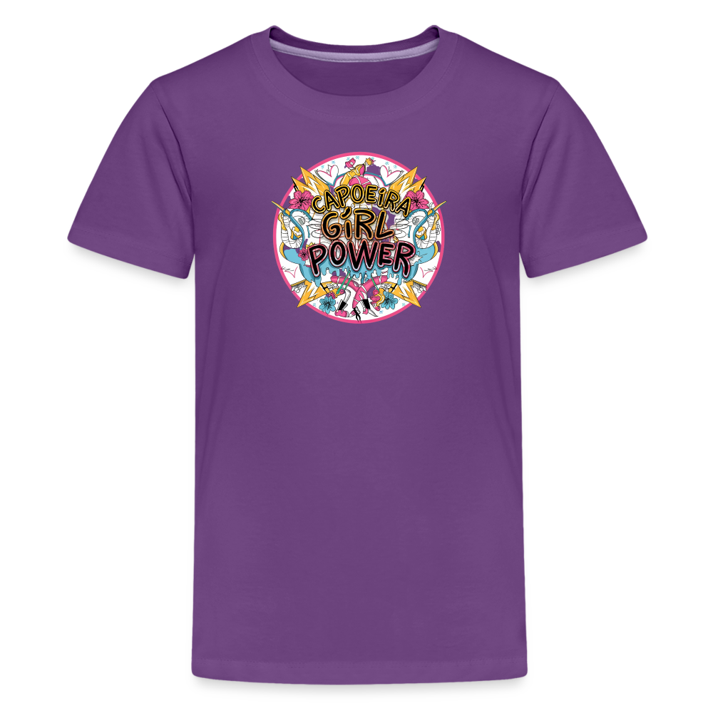Capoeira Girl Power Kids' Premium T-Shirt - purple