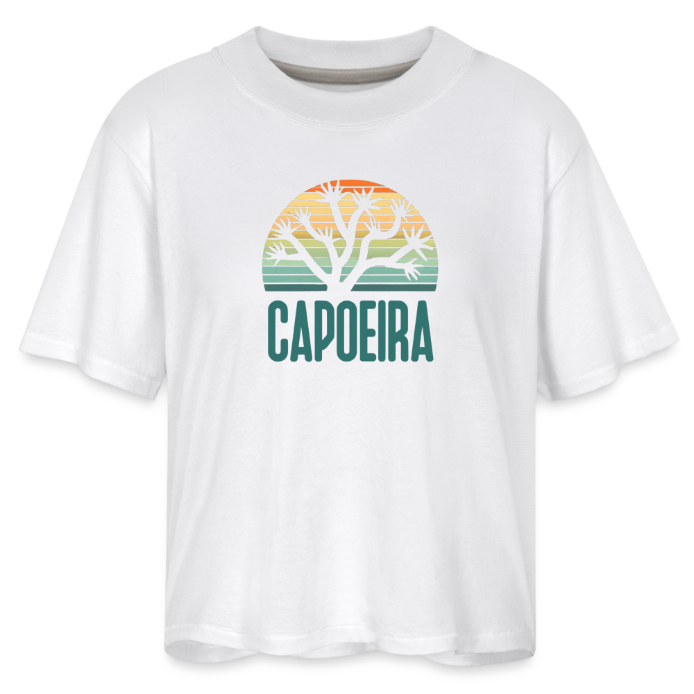 Capoeira Joshua Tree Women's Boxy Tee - white