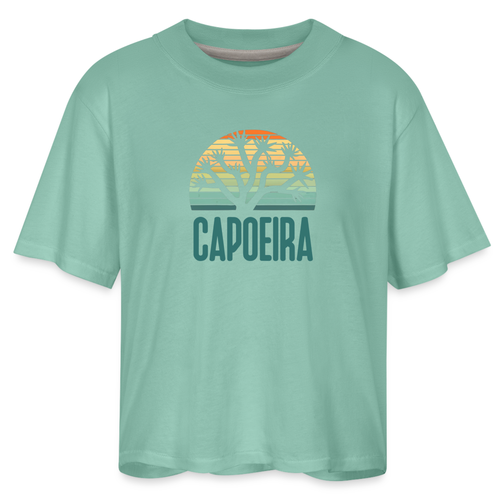 Capoeira Joshua Tree Women's Boxy Tee - saltwater