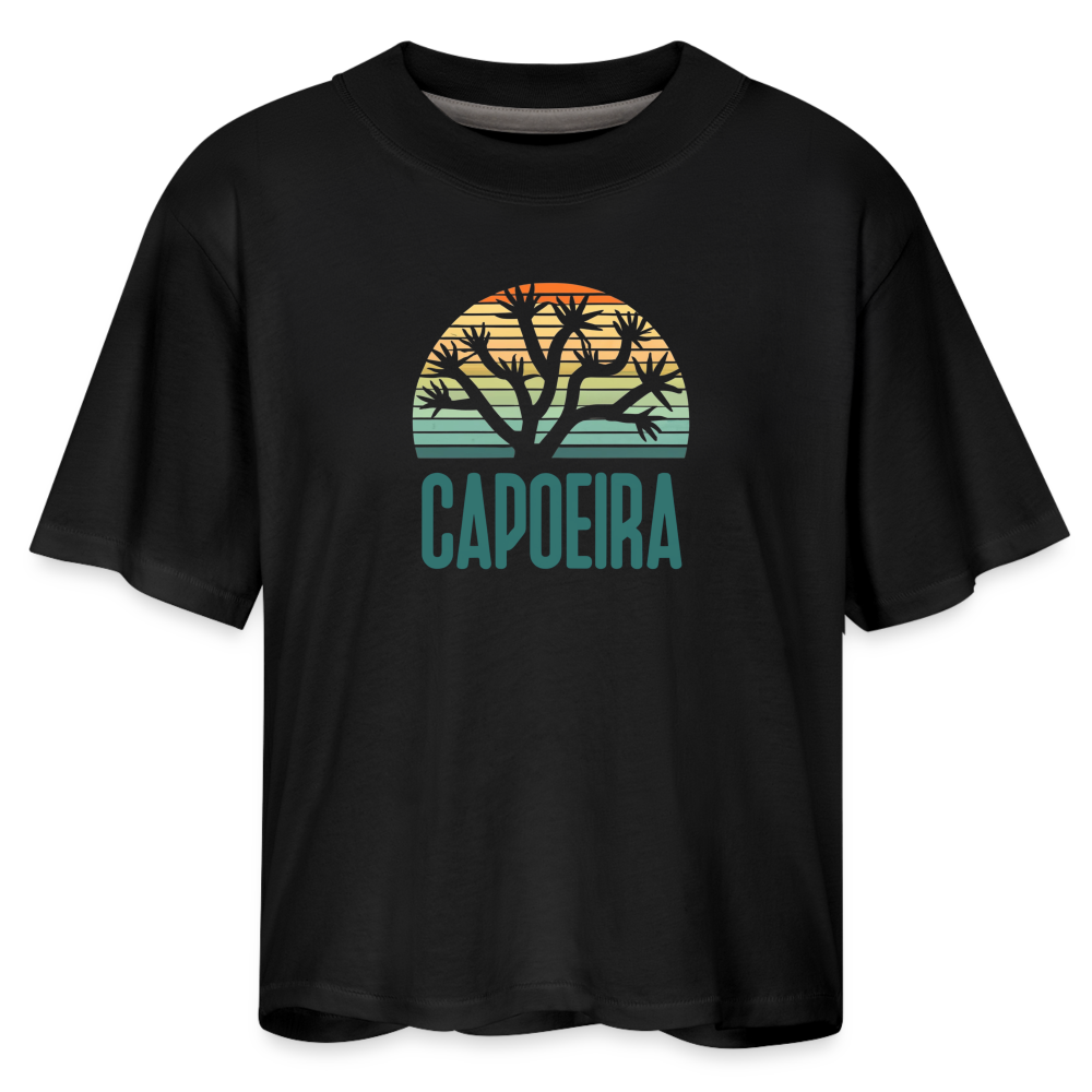 Capoeira Joshua Tree Women's Boxy Tee - black