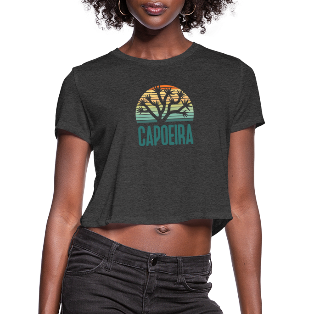 Capoeira Joshua Tree Women's Cropped T-Shirt - deep heather