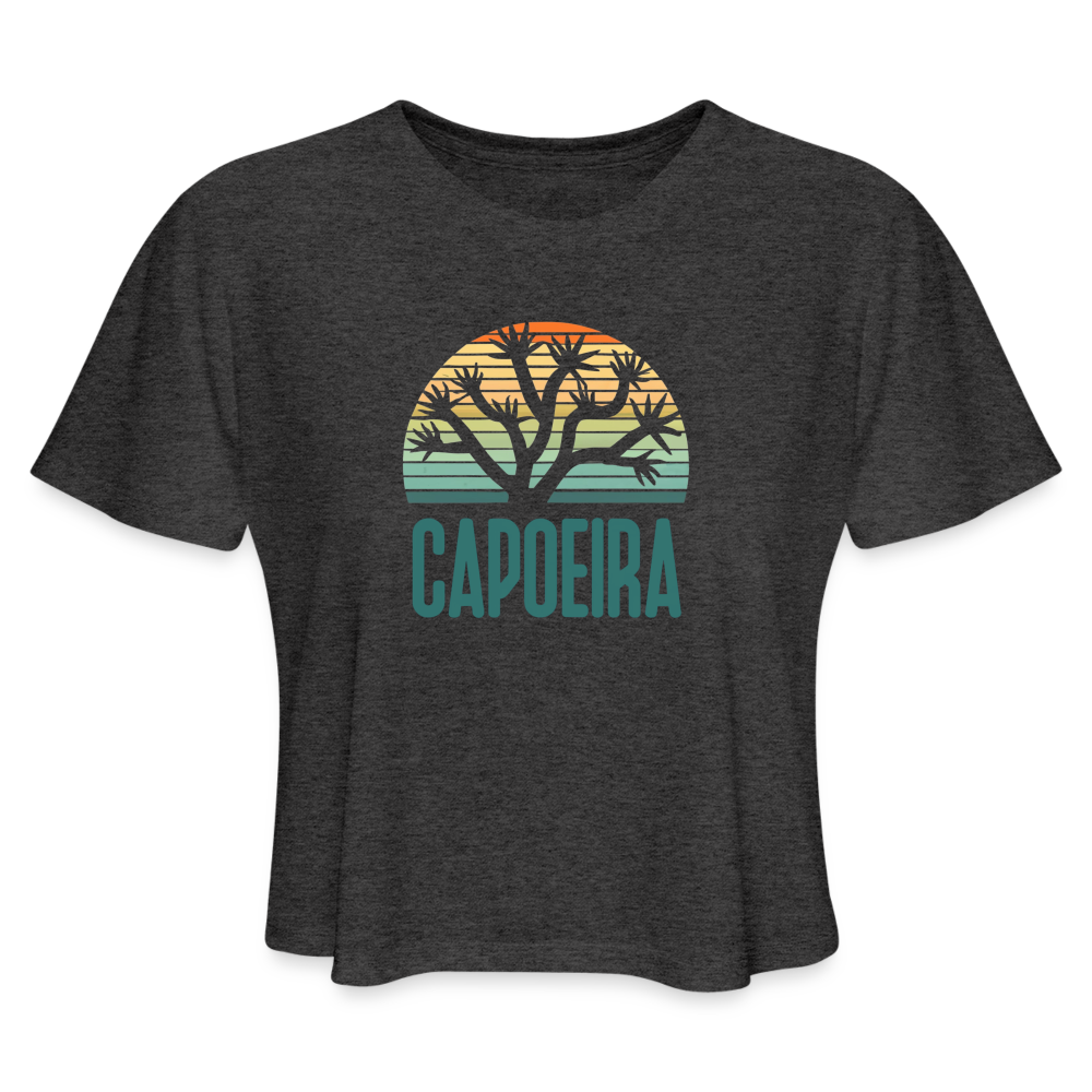 Capoeira Joshua Tree Women's Cropped T-Shirt - deep heather