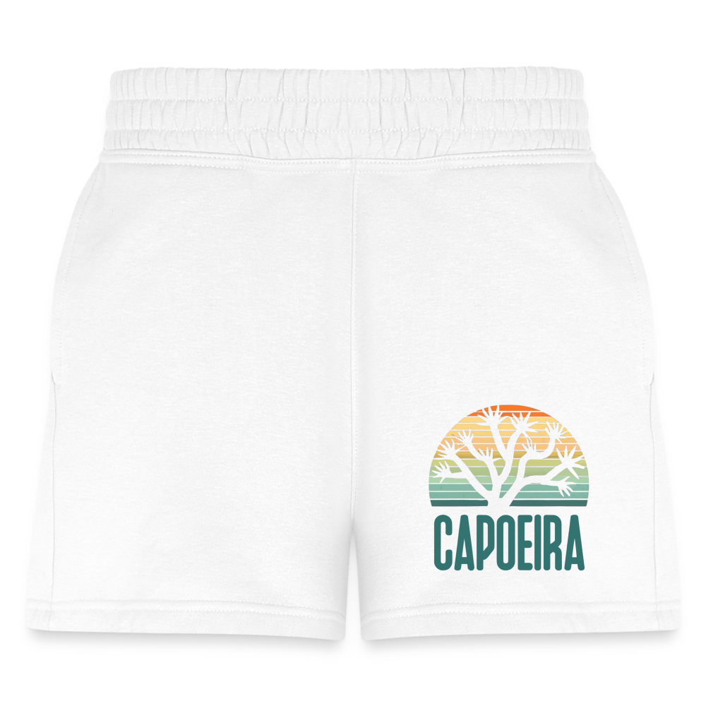 Pink Capoeira Women's Jogger Short - white