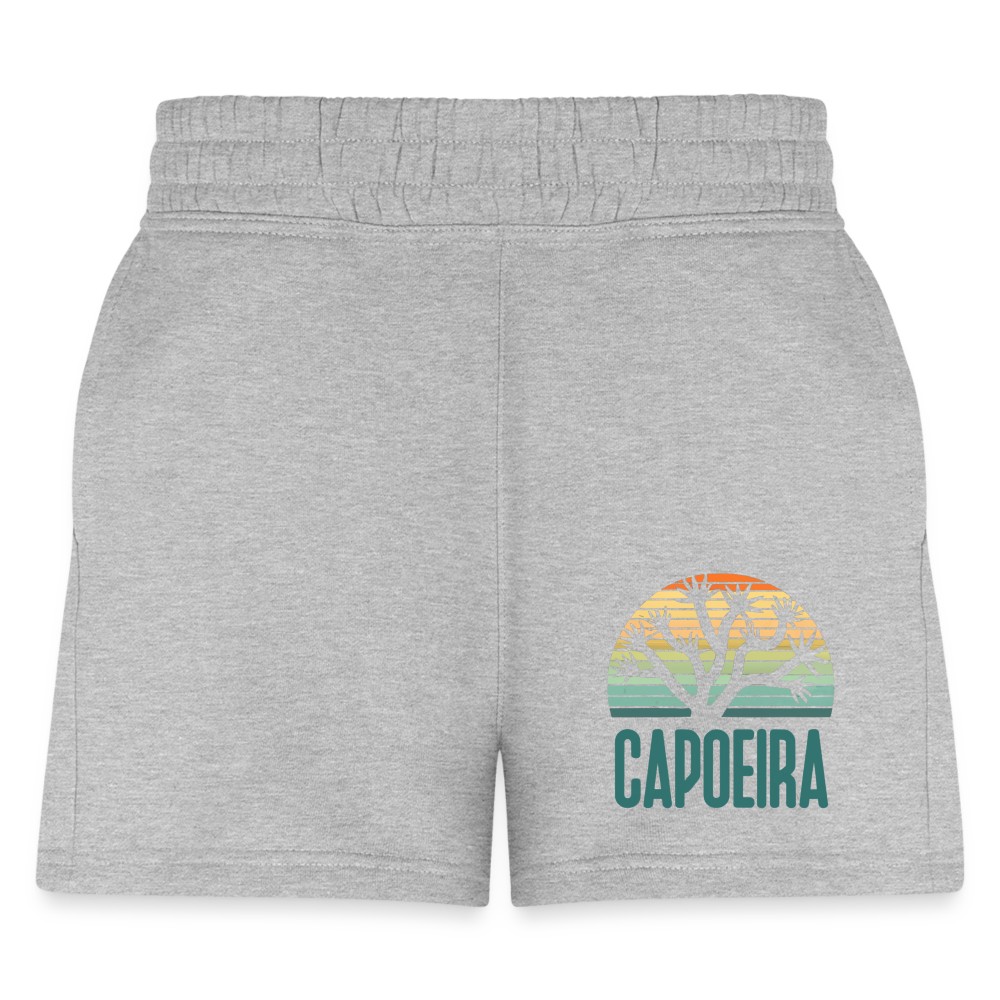 Pink Capoeira Women's Jogger Short - heather gray