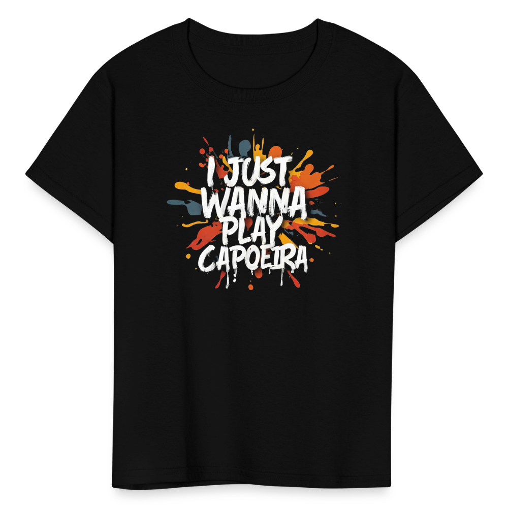 Capoeira Play Kids' T-Shirt - black
