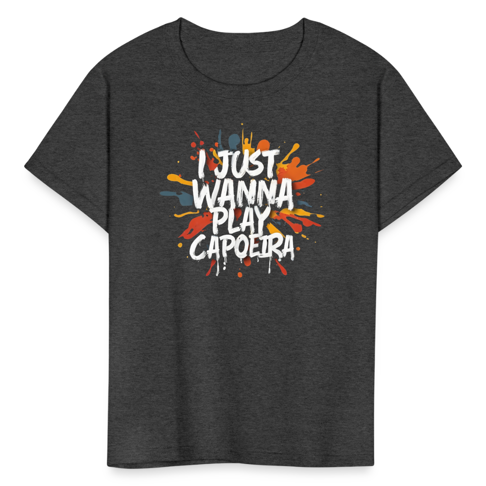 Capoeira Play Kids' T-Shirt - heather black