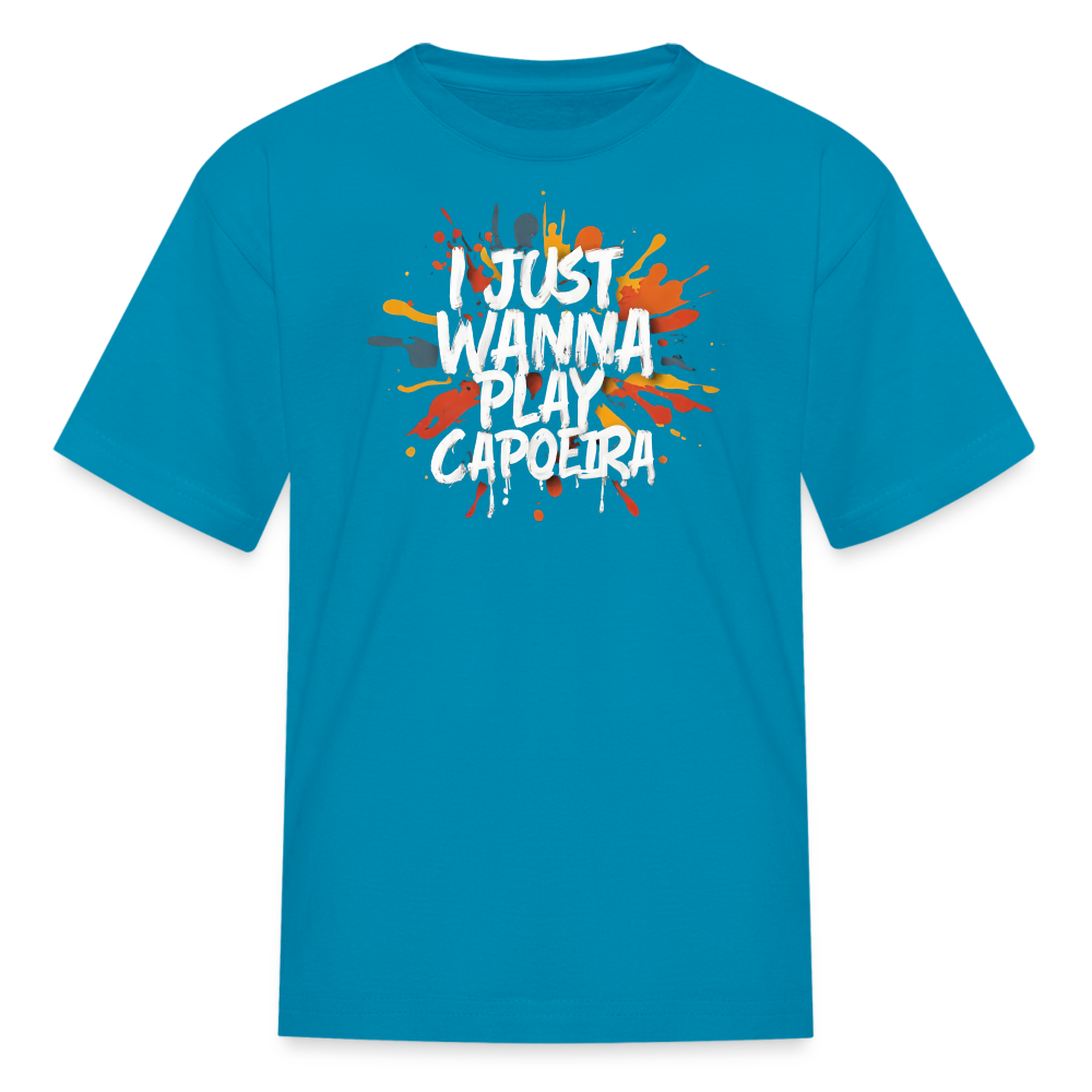 Capoeira Play Kids' T-Shirt - turquoise