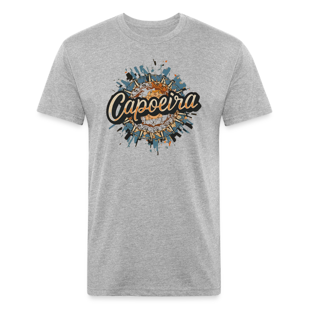 Capoeira Atabaque Fitted Cotton/Poly T-Shirt by Next Level - heather gray