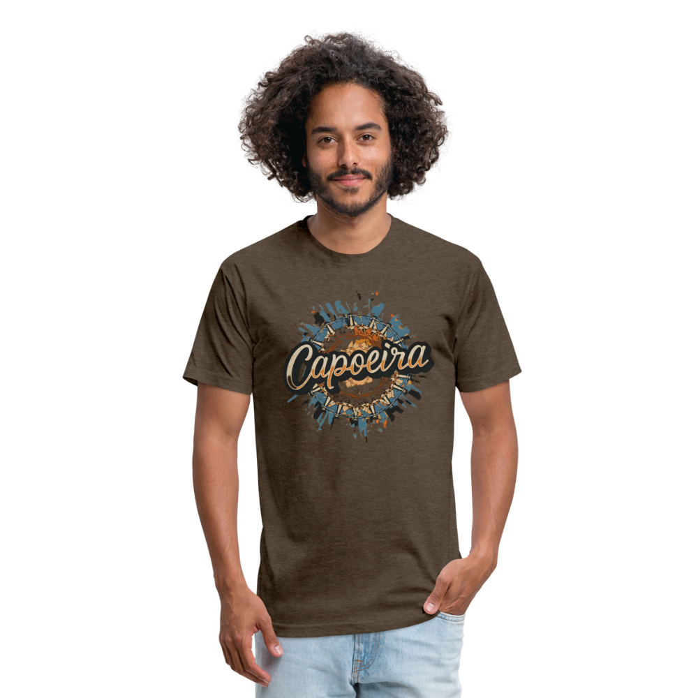 Capoeira Atabaque Fitted Cotton/Poly T-Shirt by Next Level - heather espresso