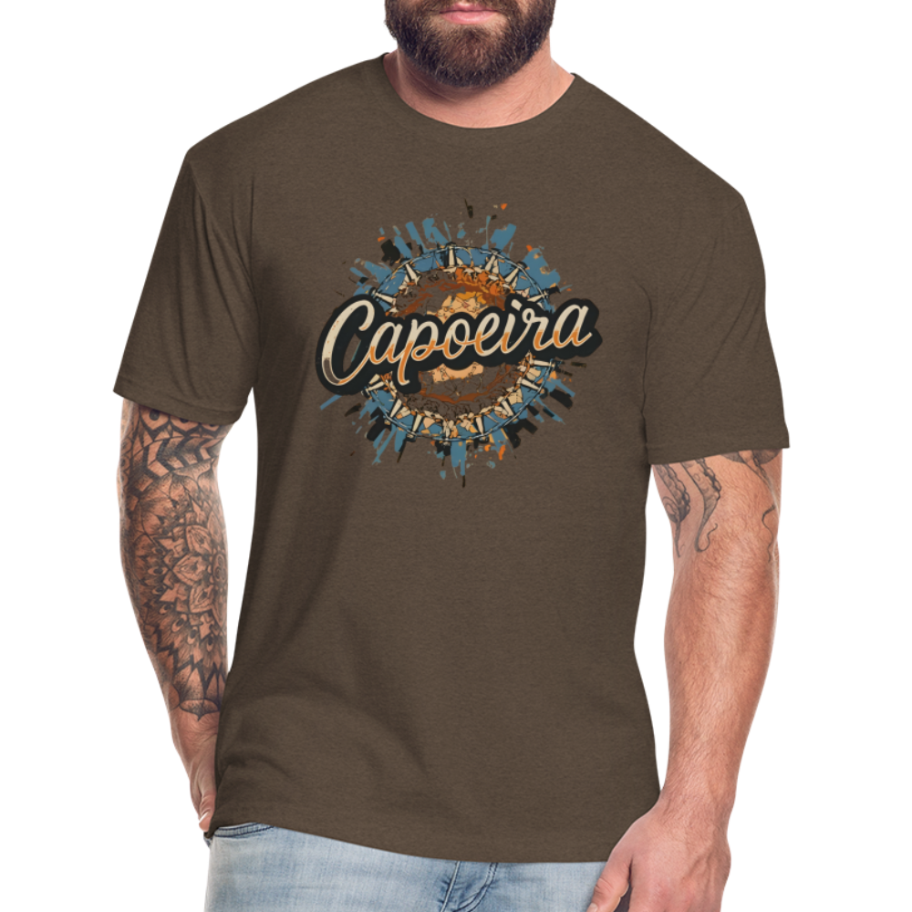 Capoeira Atabaque Fitted Cotton/Poly T-Shirt by Next Level - heather espresso