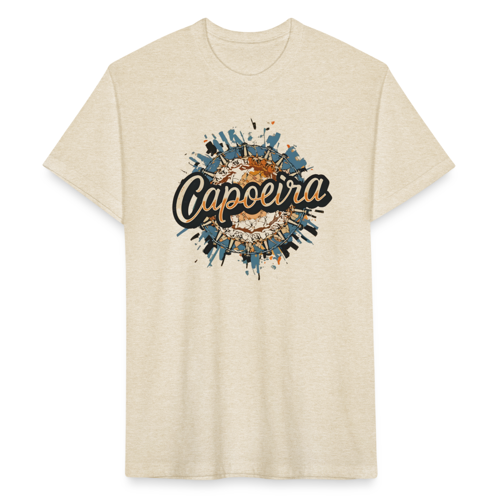 Capoeira Atabaque Fitted Cotton/Poly T-Shirt by Next Level - heather cream
