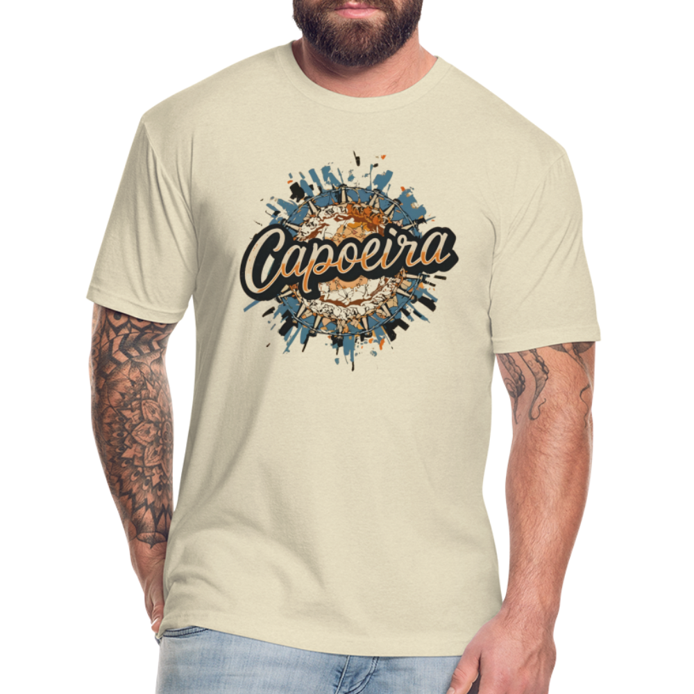 Capoeira Atabaque Fitted Cotton/Poly T-Shirt by Next Level - heather cream