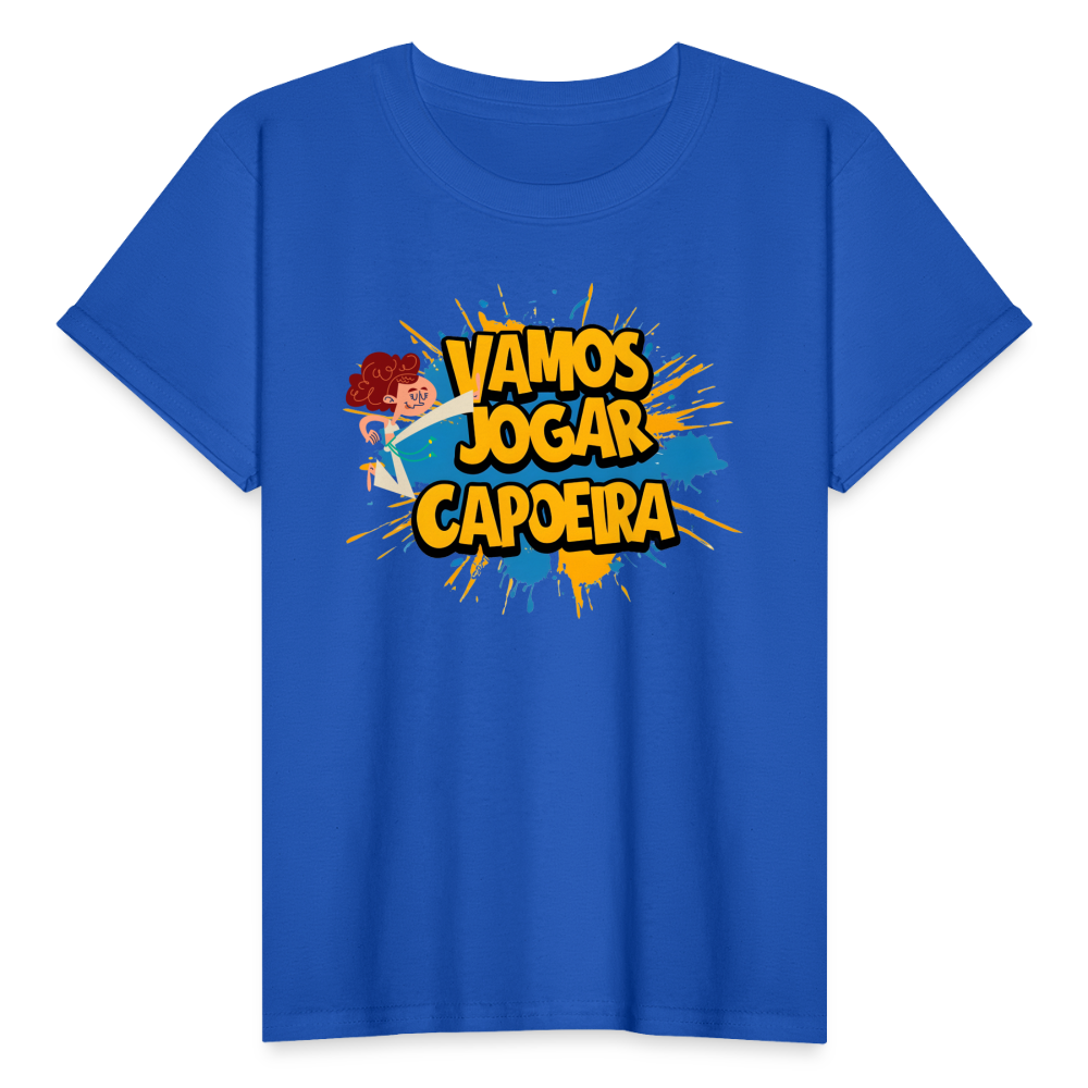 Capoeira Vamos jogar Kids Gildan Ultra Cotton Youth T-Shirt - royal blue