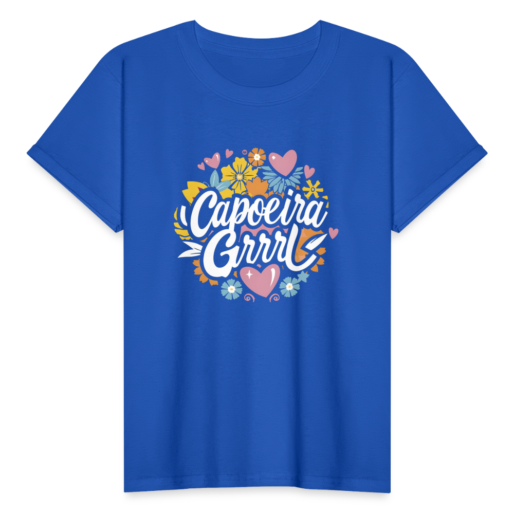 Capoeira Grrrl Gildan Ultra Cotton Youth T-Shirt - royal blue