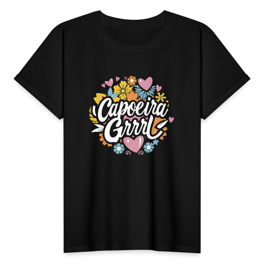 Capoeira Grrrl Gildan Ultra Cotton Youth T-Shirt - black