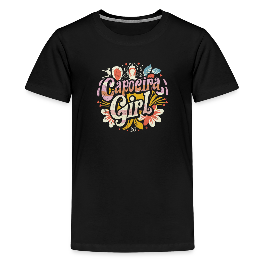 Capoeira Girl Kids' Premium T-Shirt - black