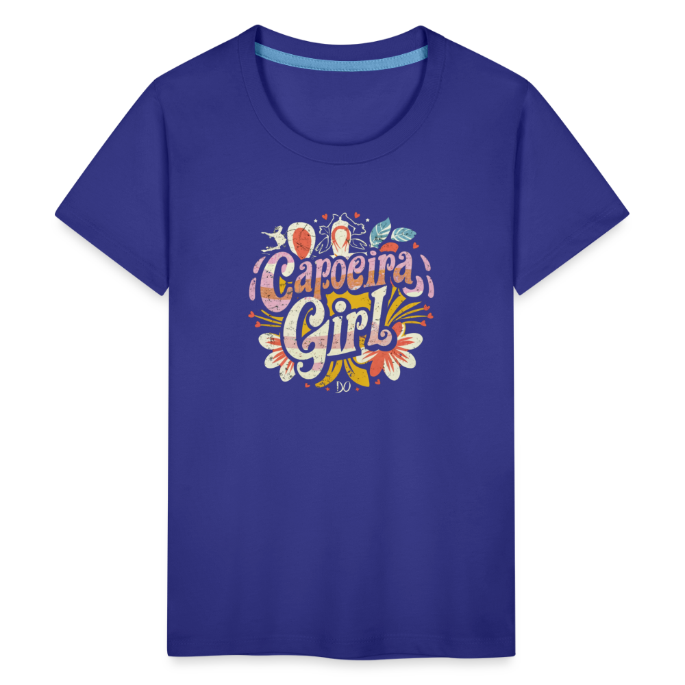 Capoeira Girl Kids' Premium T-Shirt - royal blue
