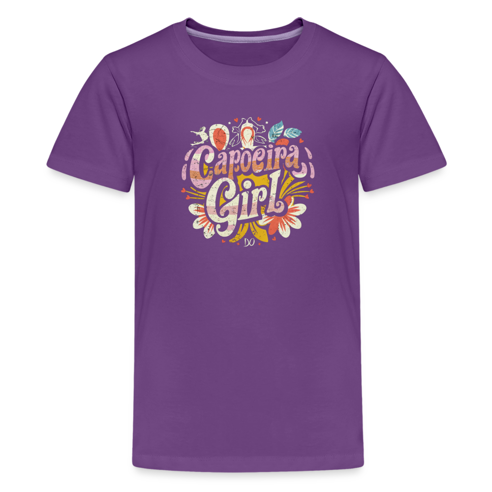Capoeira Girl Kids' Premium T-Shirt - purple