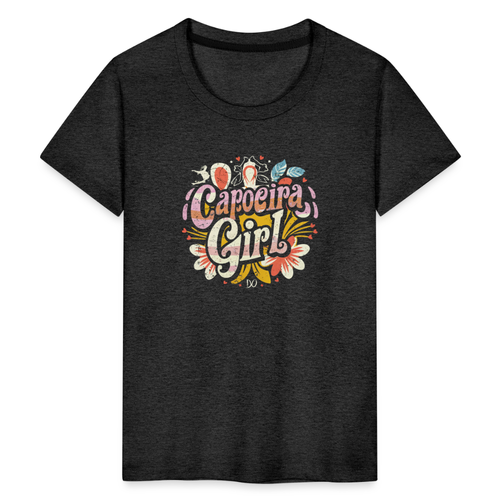 Capoeira Girl Kids' Premium T-Shirt - charcoal grey