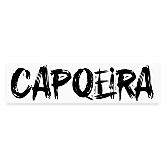 Capoeira Grafitti Bumper Sticker - white matte