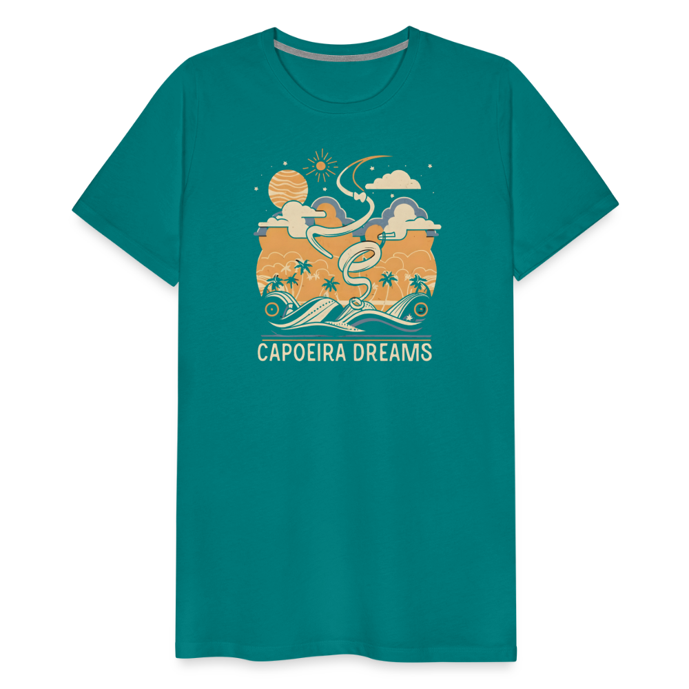 Capoeira Dreams Men's Premium T-Shirt - teal