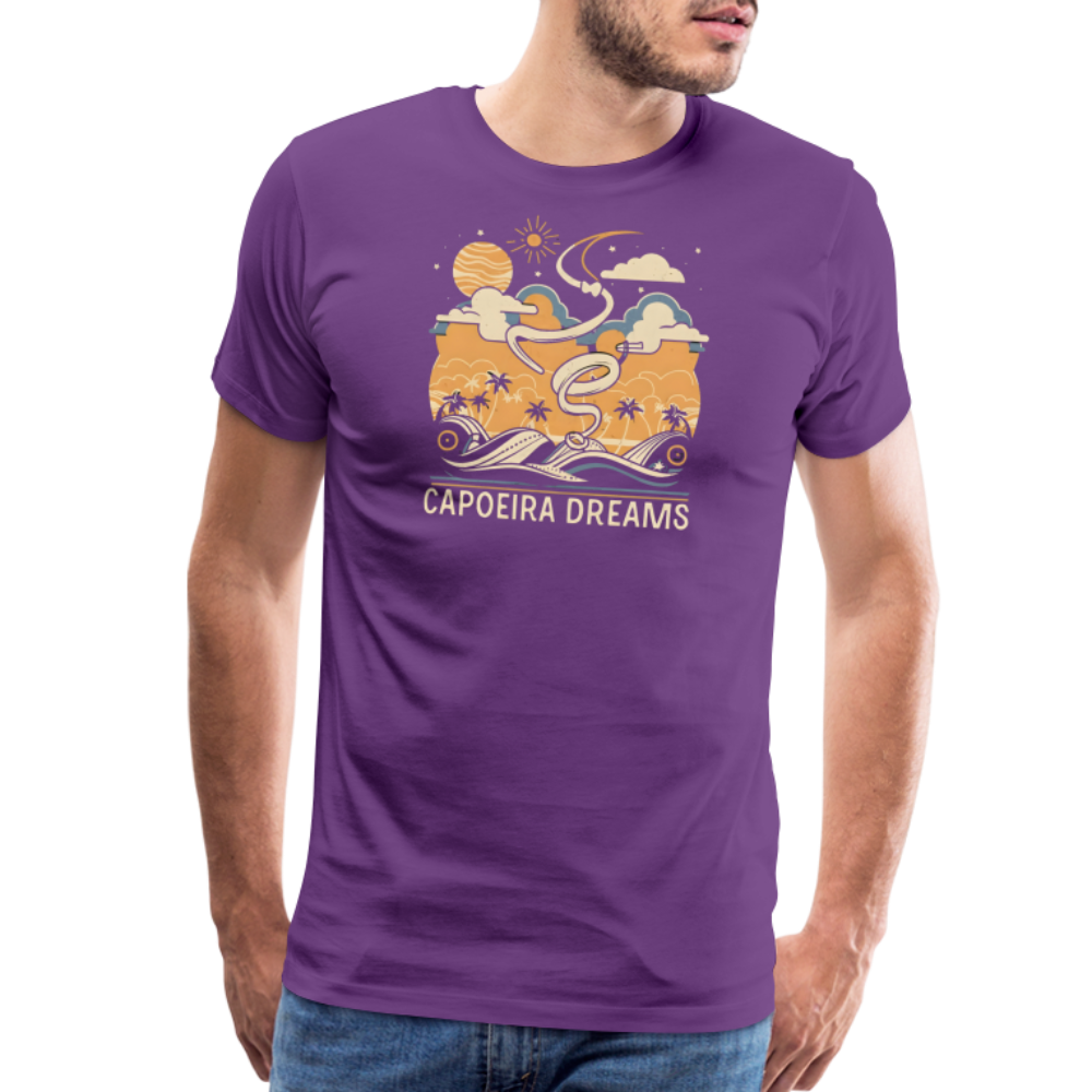 Capoeira Dreams Men's Premium T-Shirt - purple