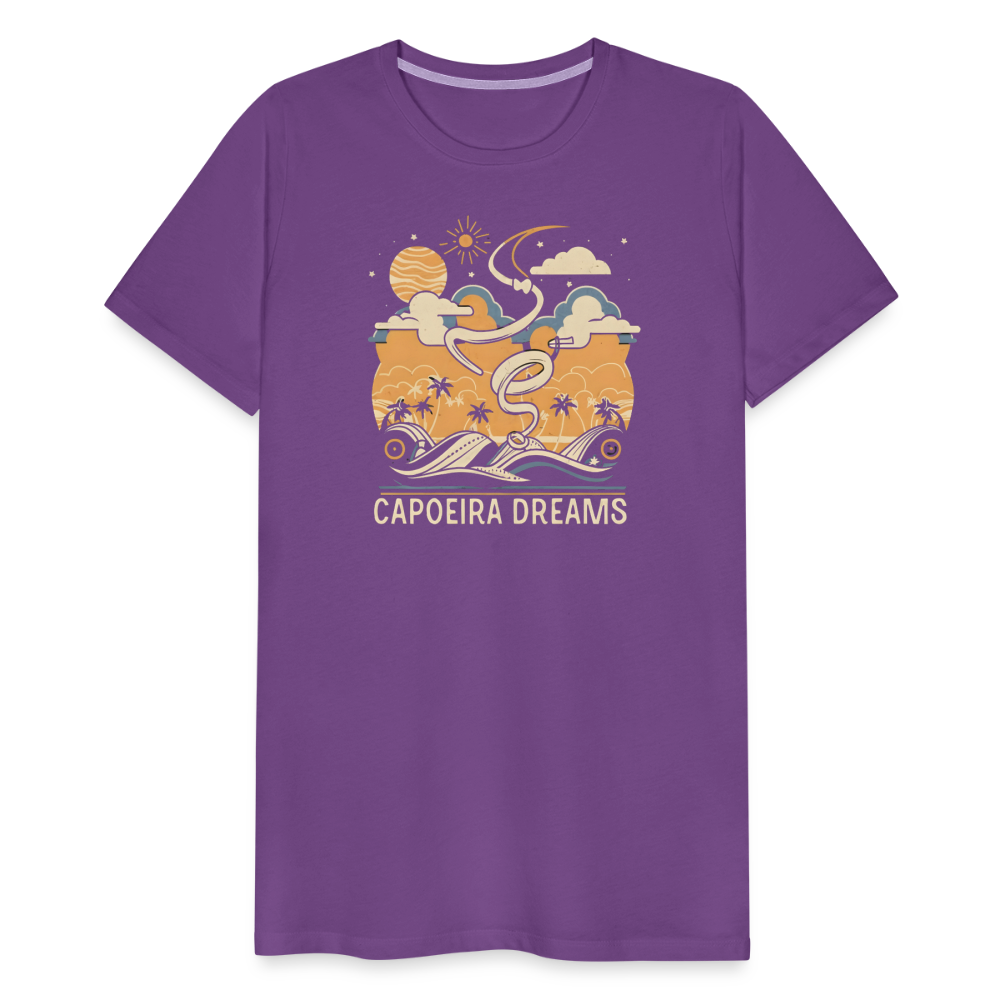 Capoeira Dreams Men's Premium T-Shirt - purple