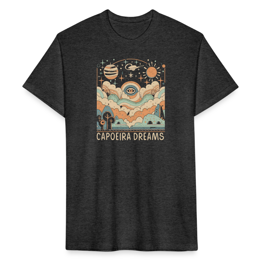 Capoeira Dreams Fitted Cotton/Poly T-Shirt by Next Level - heather black