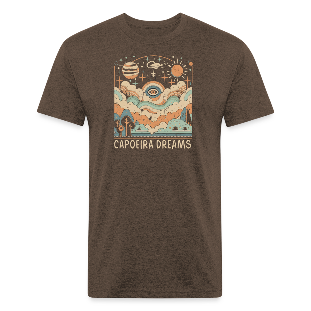 Capoeira Dreams Fitted Cotton/Poly T-Shirt by Next Level - heather espresso
