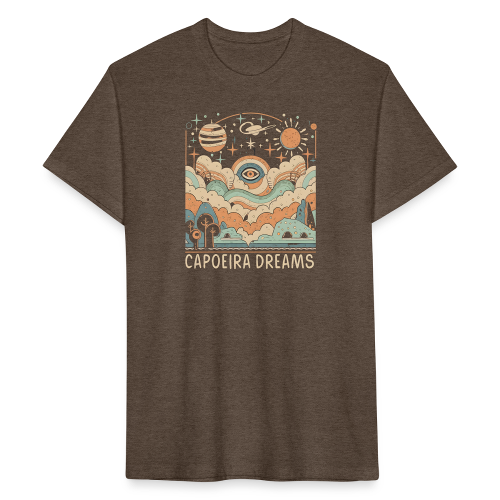 Capoeira Dreams Fitted Cotton/Poly T-Shirt by Next Level - heather espresso