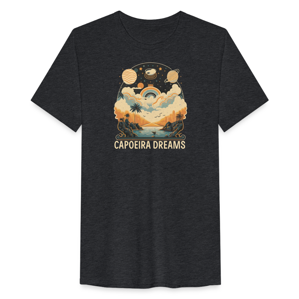 Capoeira Dreams Men’s Tri-Blend Organic T-Shirt - heather black